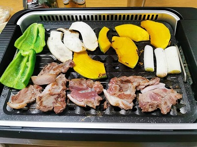 椎葉村の猪肉料理