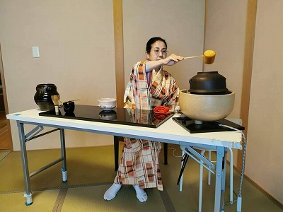 椎葉の茶道教室1