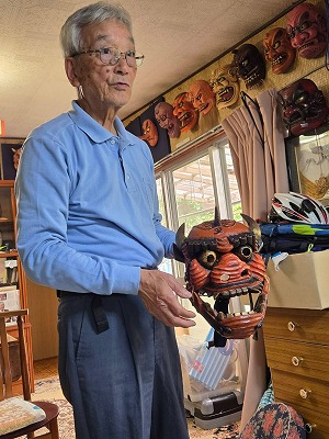 椎葉村のお面工房1
